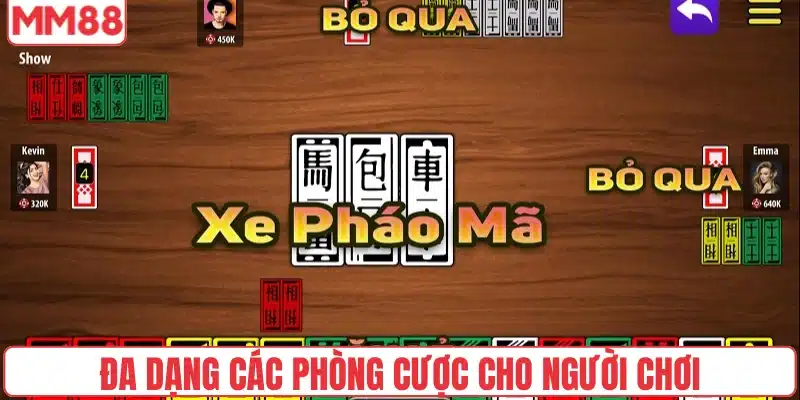 Cách Chơi Tứ Sắc Chuẩn Nhất Cho Người Mới Năm 2025 4 Đa dạng các phòng cược cho người chơi