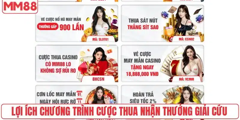 Lợi ích chương trình cược thua nhận thưởng giải cứu